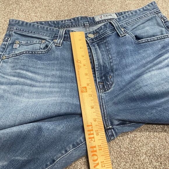 AG Adriano Goldschmied Mens the graduate tailored leg jeans sz 32x28 blue jeans - Picture 6 of 12